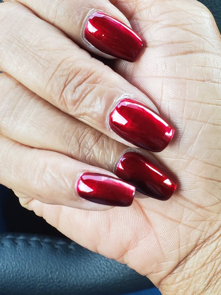 candy apple red nail color