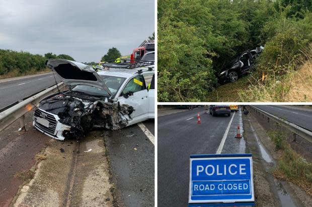 car crash on a40 today