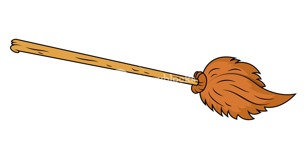 cartoon broom