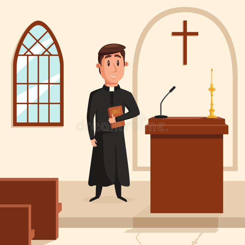 catholic priest clipart