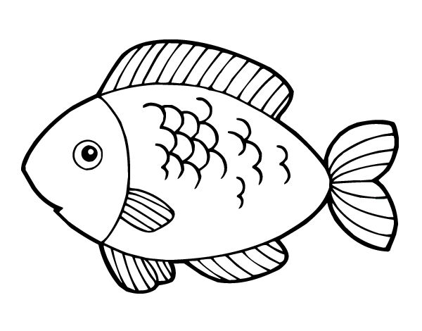 fish dibujo para colorear