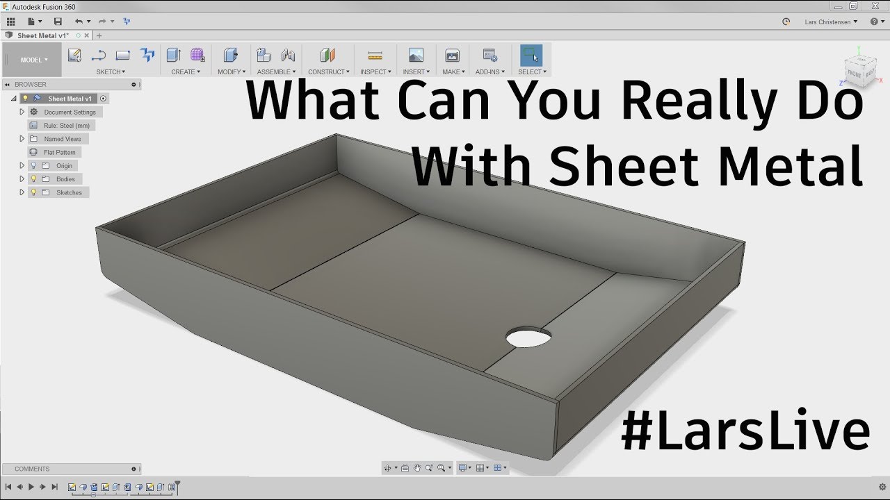 fusion 360 sheet metal design