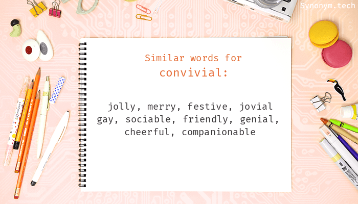 conviviality thesaurus