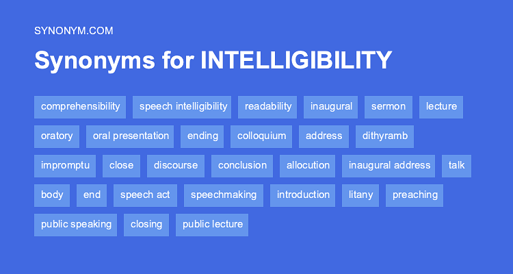 intelligible synonym