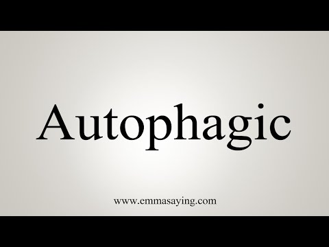 autophagic pronunciation