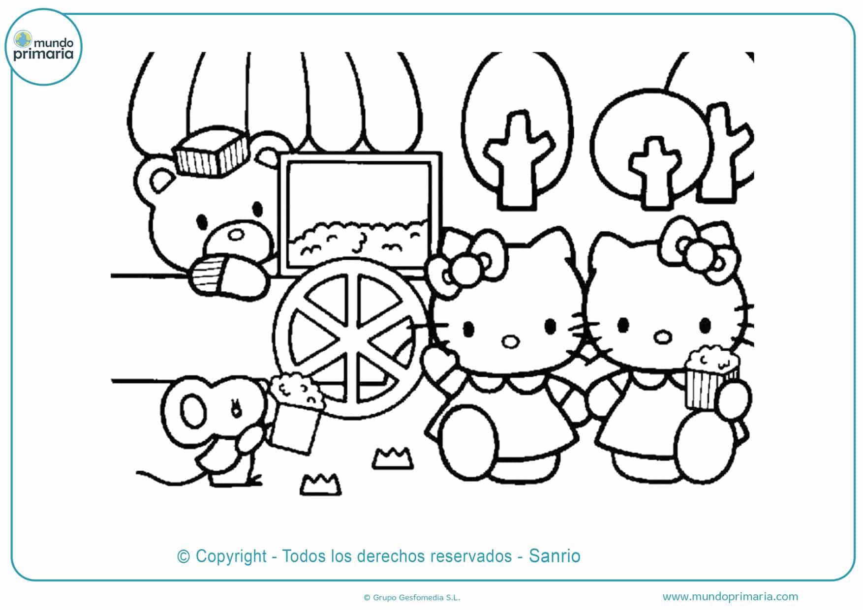 dibujos para imprimir hello kitty