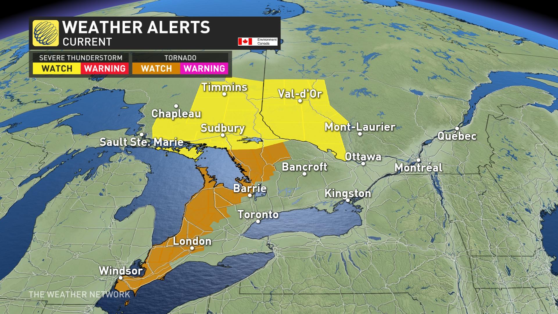 ontario tornado watch