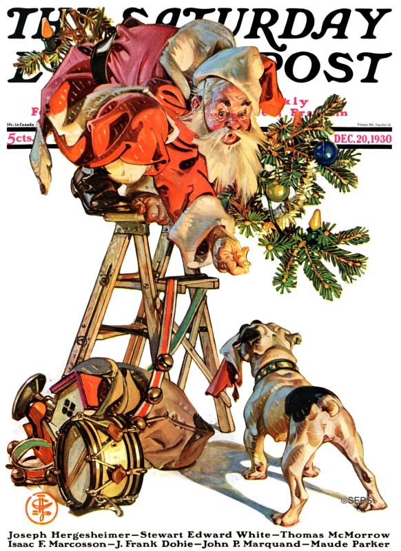 saturday evening post santa claus