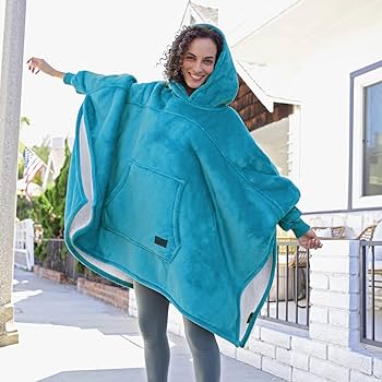 hooded sweatshirt poncho