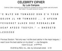 celebrity cipher today