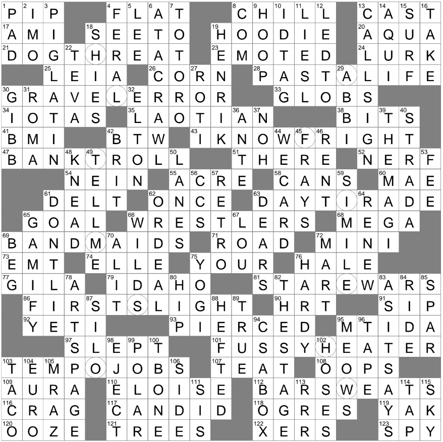 be resolute crossword clue