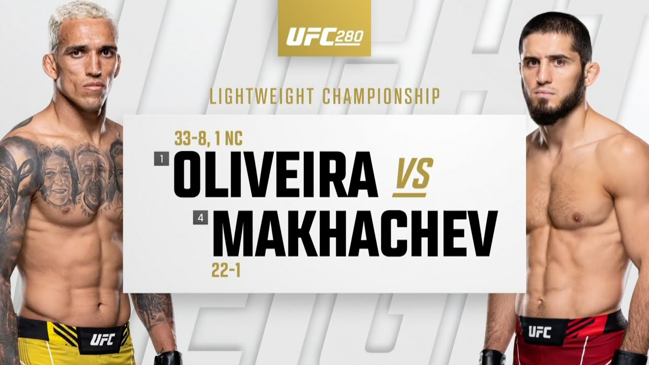 charles oliveira vs islam makhachev 2