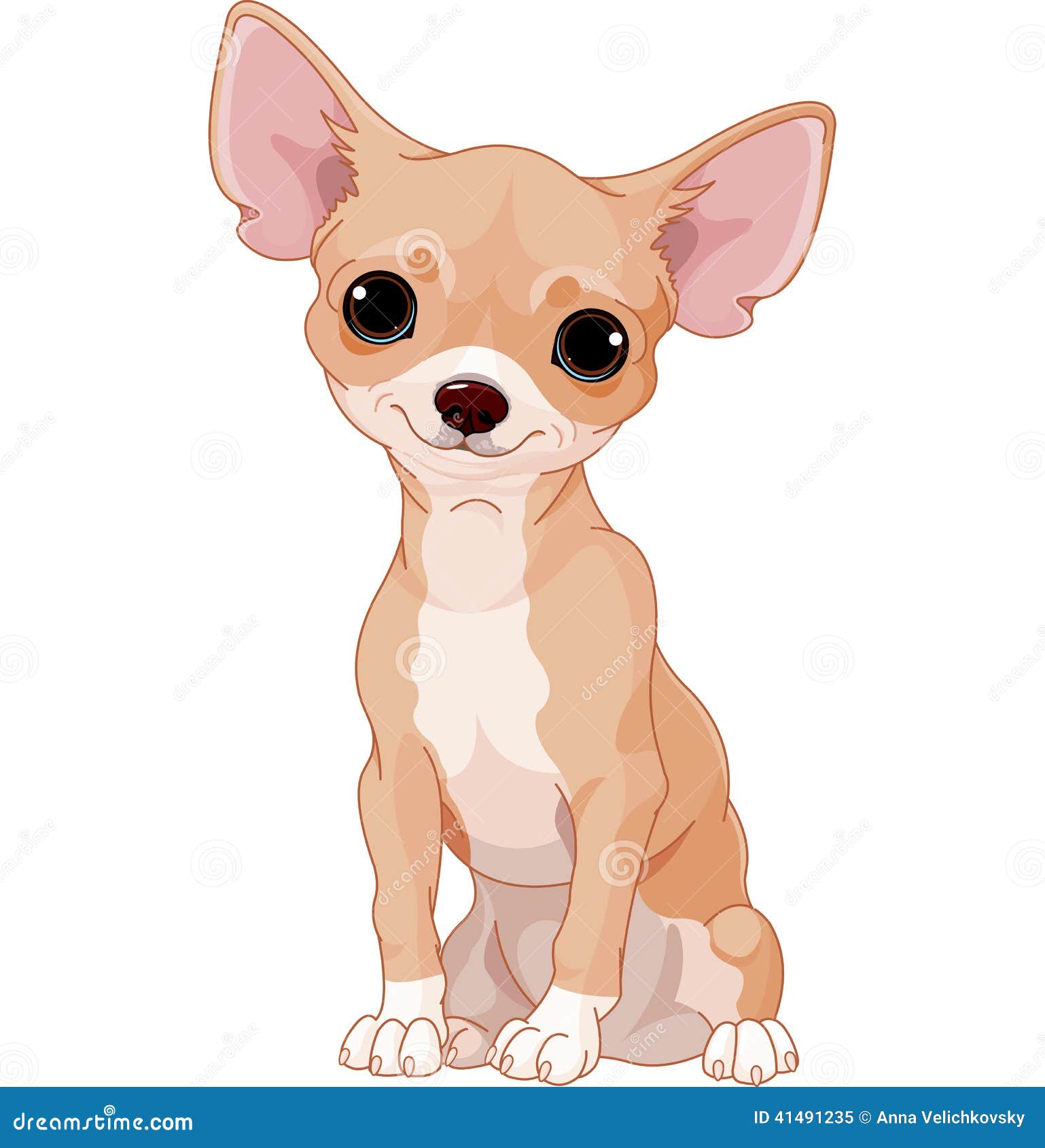 chihuahua dog cartoon