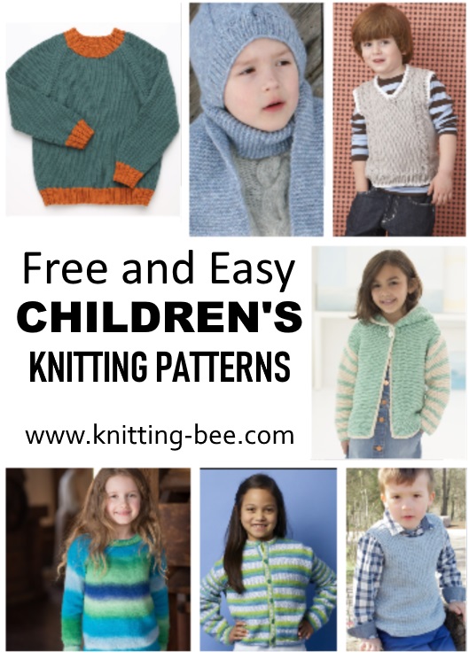 childrens chunky knitting patterns free