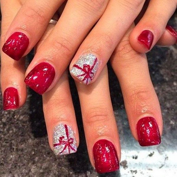 christmas gel nail art designs