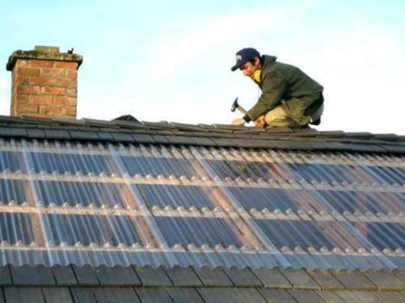 clear corrugated plastic roofing