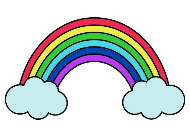 clip art rainbow