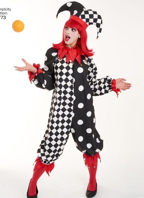 clown costume pattern