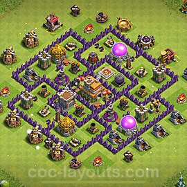 coc town hall 7 base layout