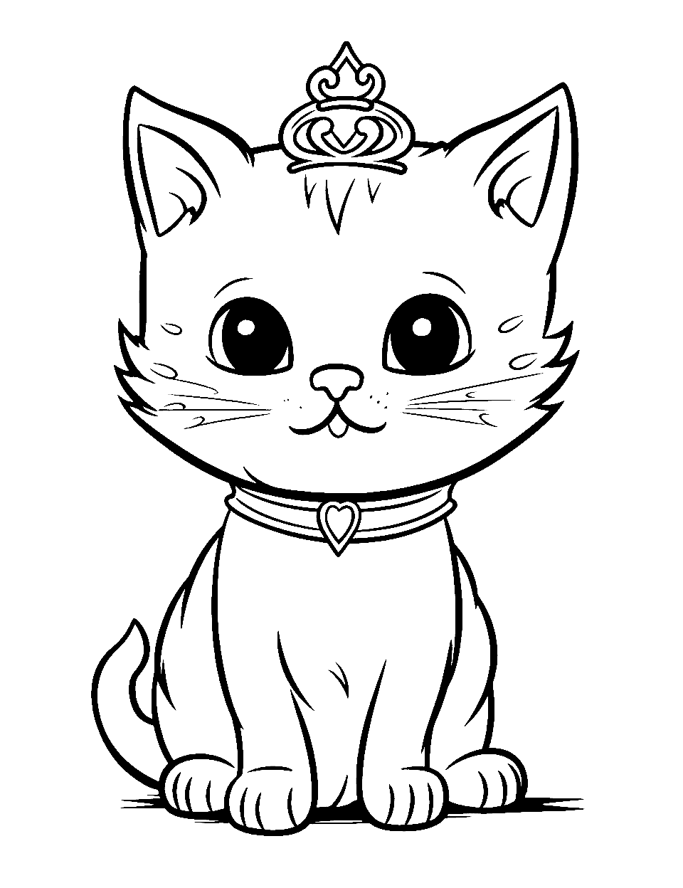 coloring pages of kitties