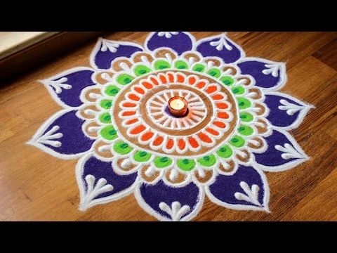 colourful rangoli design