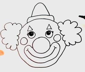 como dibujar un payaso para niños paso a paso