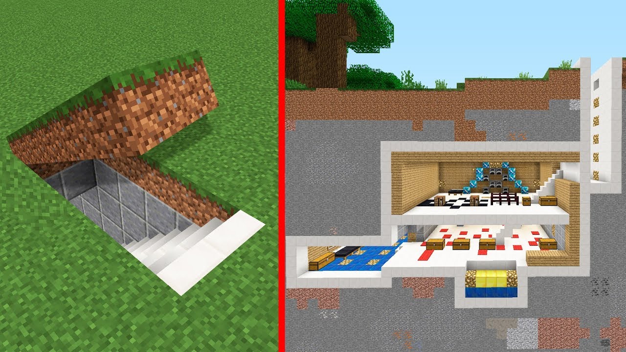 como hacer una casa escondida en minecraft