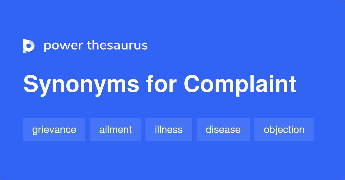 complaint synonym