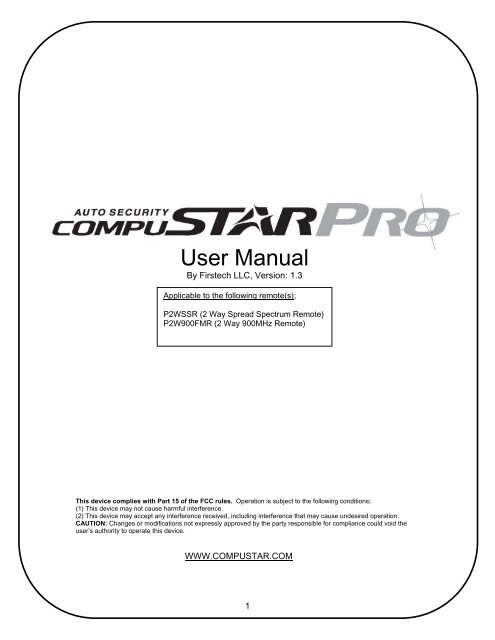 compustar auto start manual