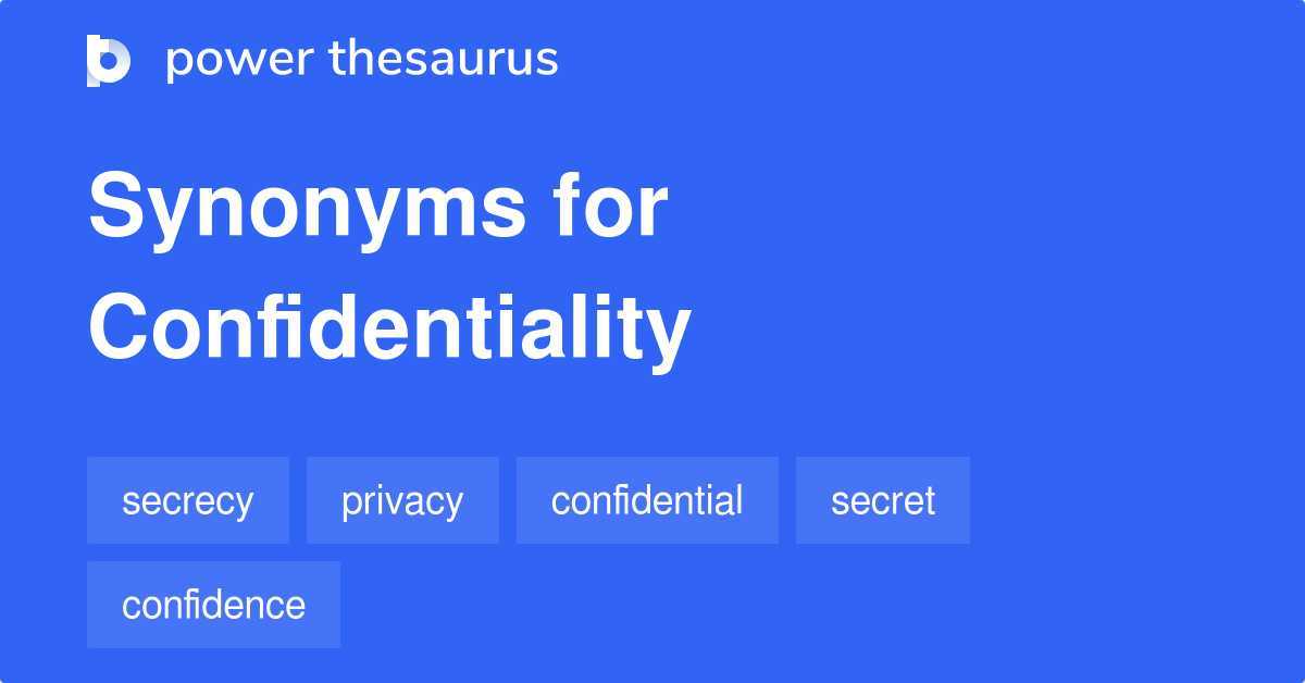 confidentiality synonym