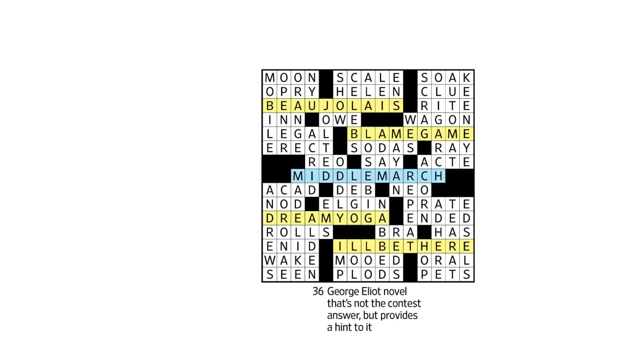 contest crossword clue