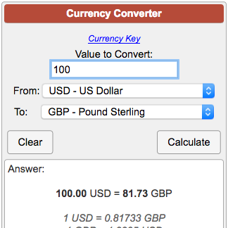 convert british pounds to euros calculator