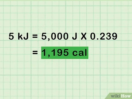 convert kilojoules to calories