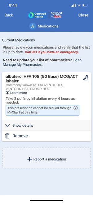 corewell health mychart