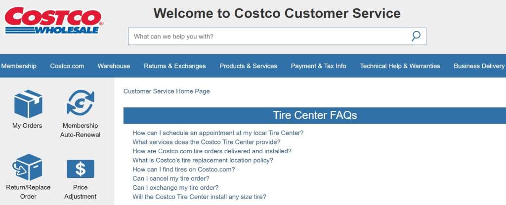 costco tires appointment