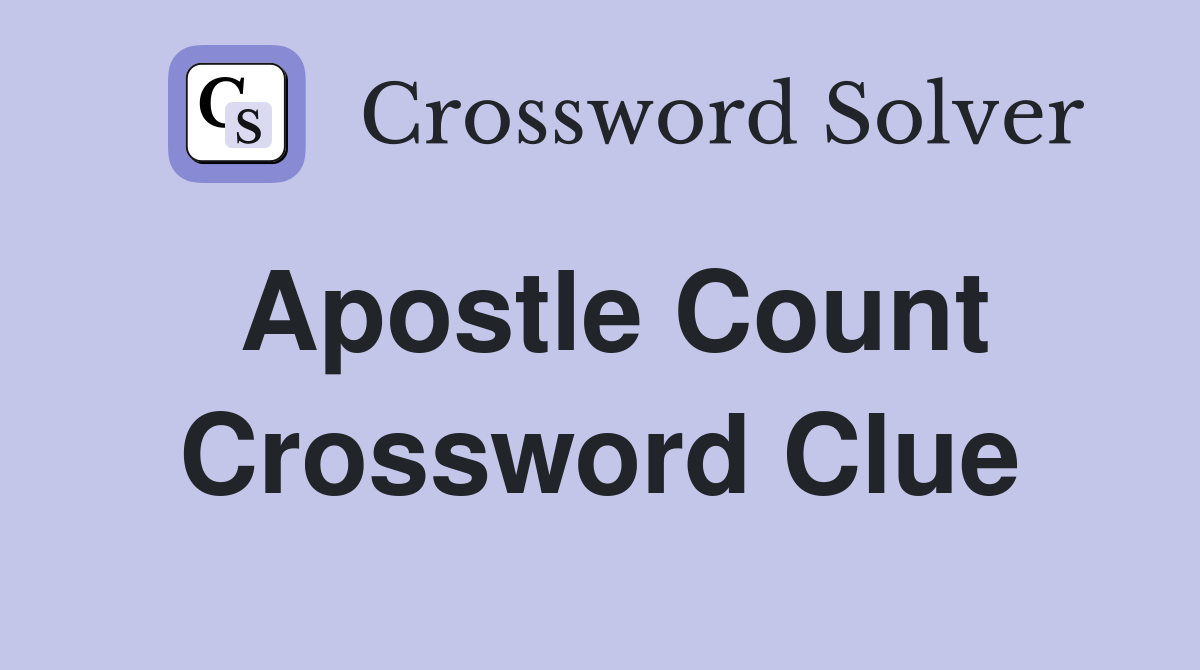 count crossword clue