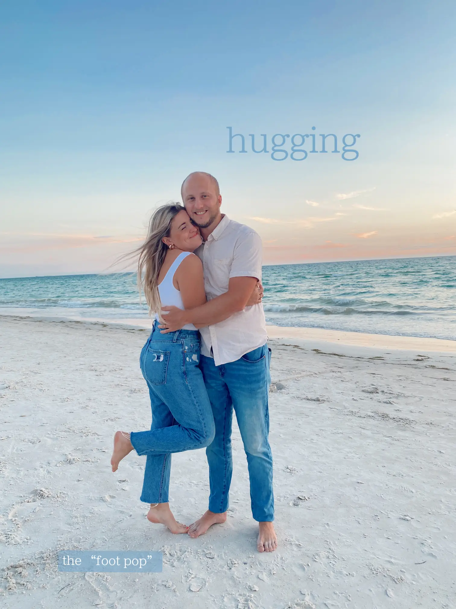 couple beach poses