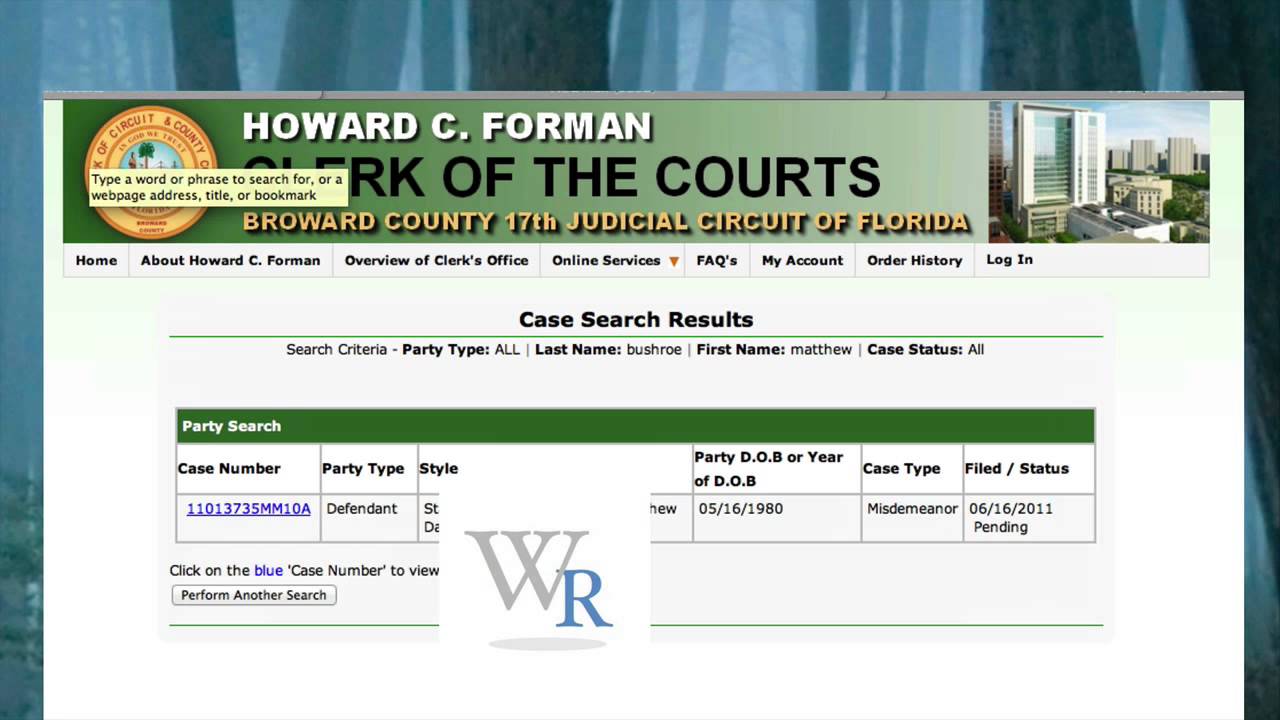 court records broward