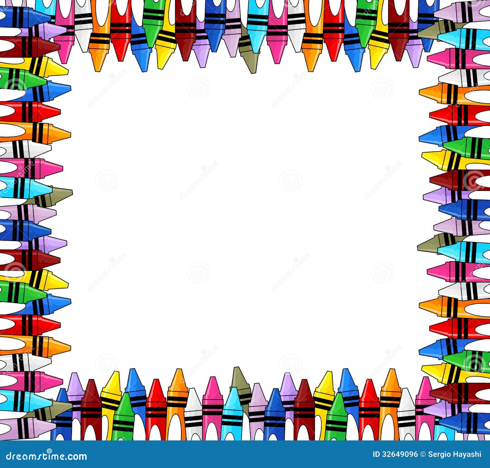 crayon clipart border