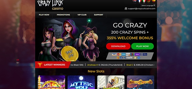 crazy luck casino no deposit bonus codes