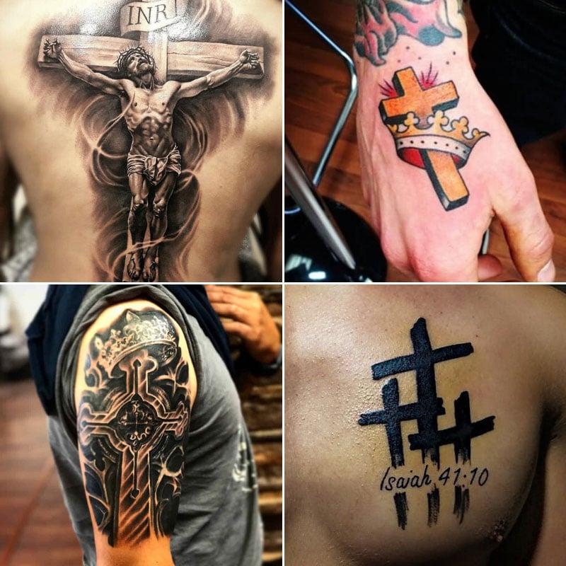 cross tattoos for men