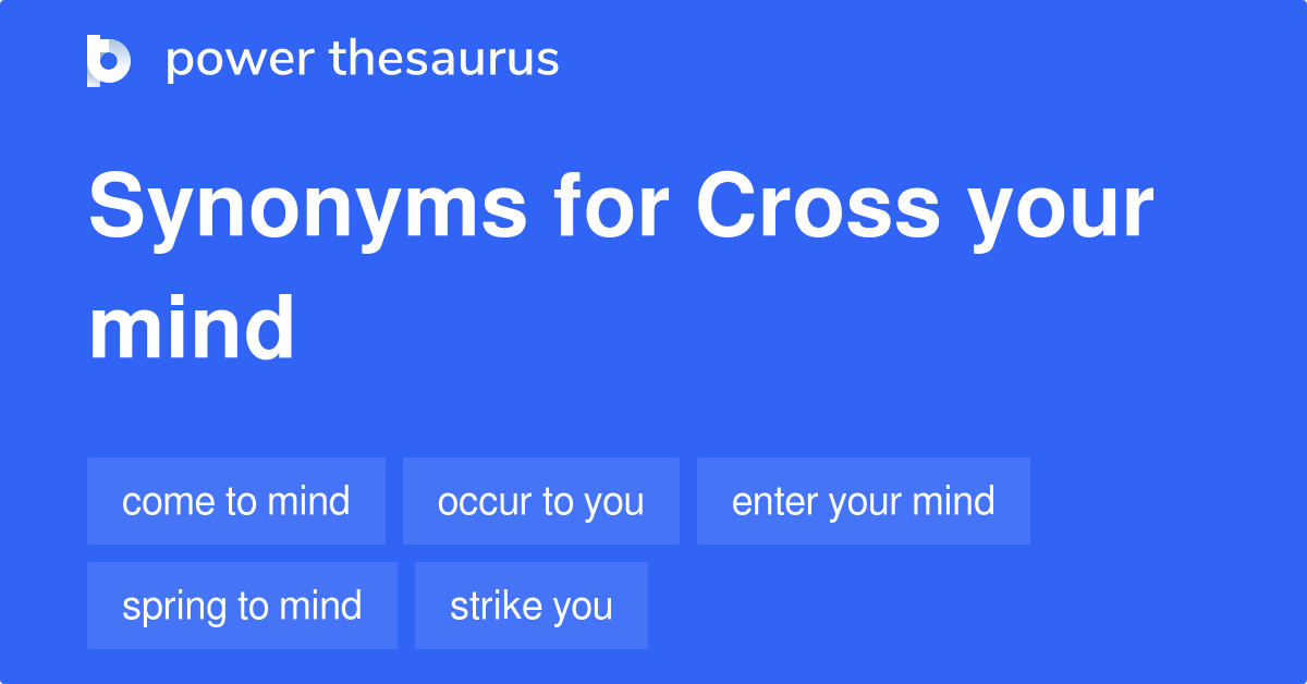 crossed over synonym