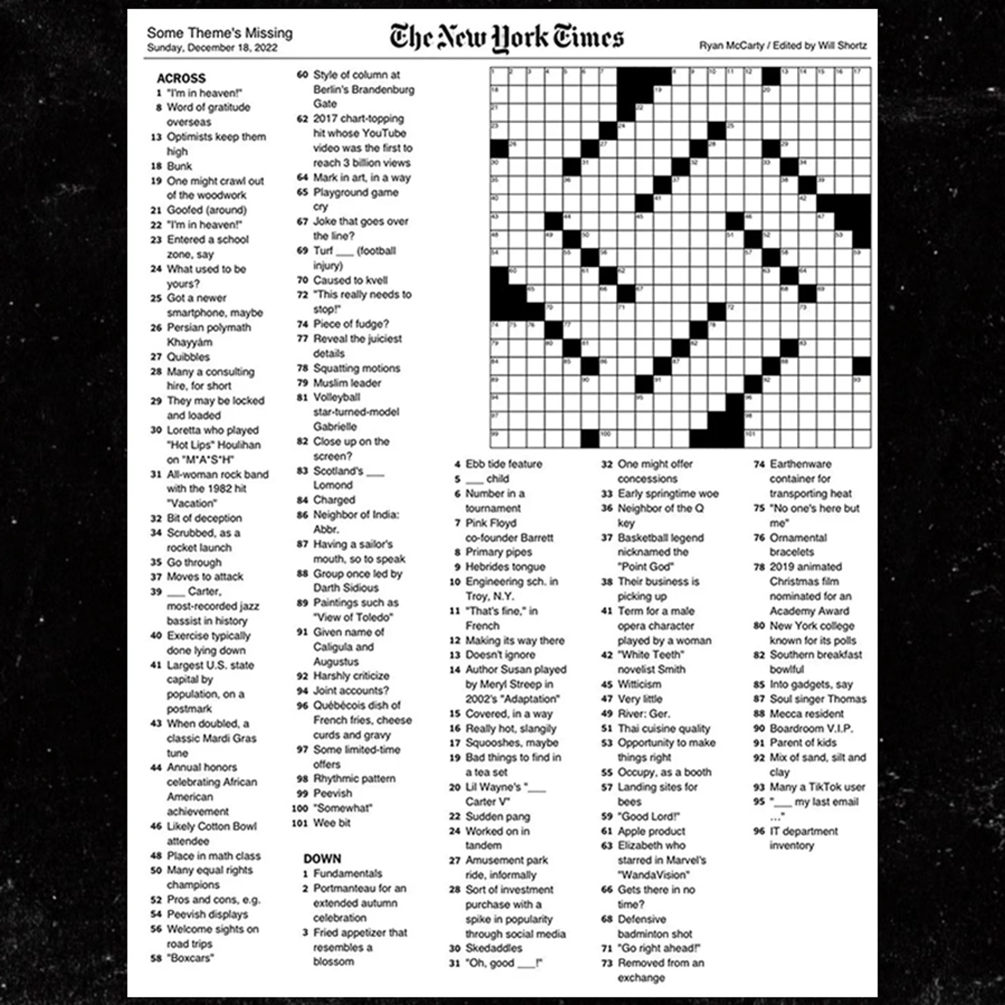 crossword nytimes