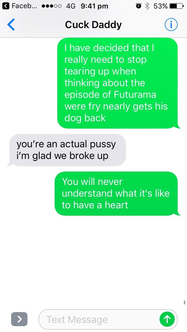 cuck texting