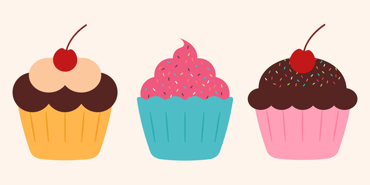 cup cakes clip art