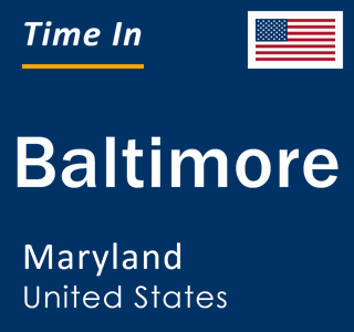 current time in maryland baltimore