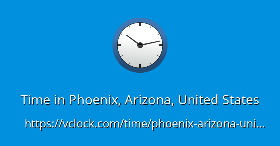 current time in phoenix