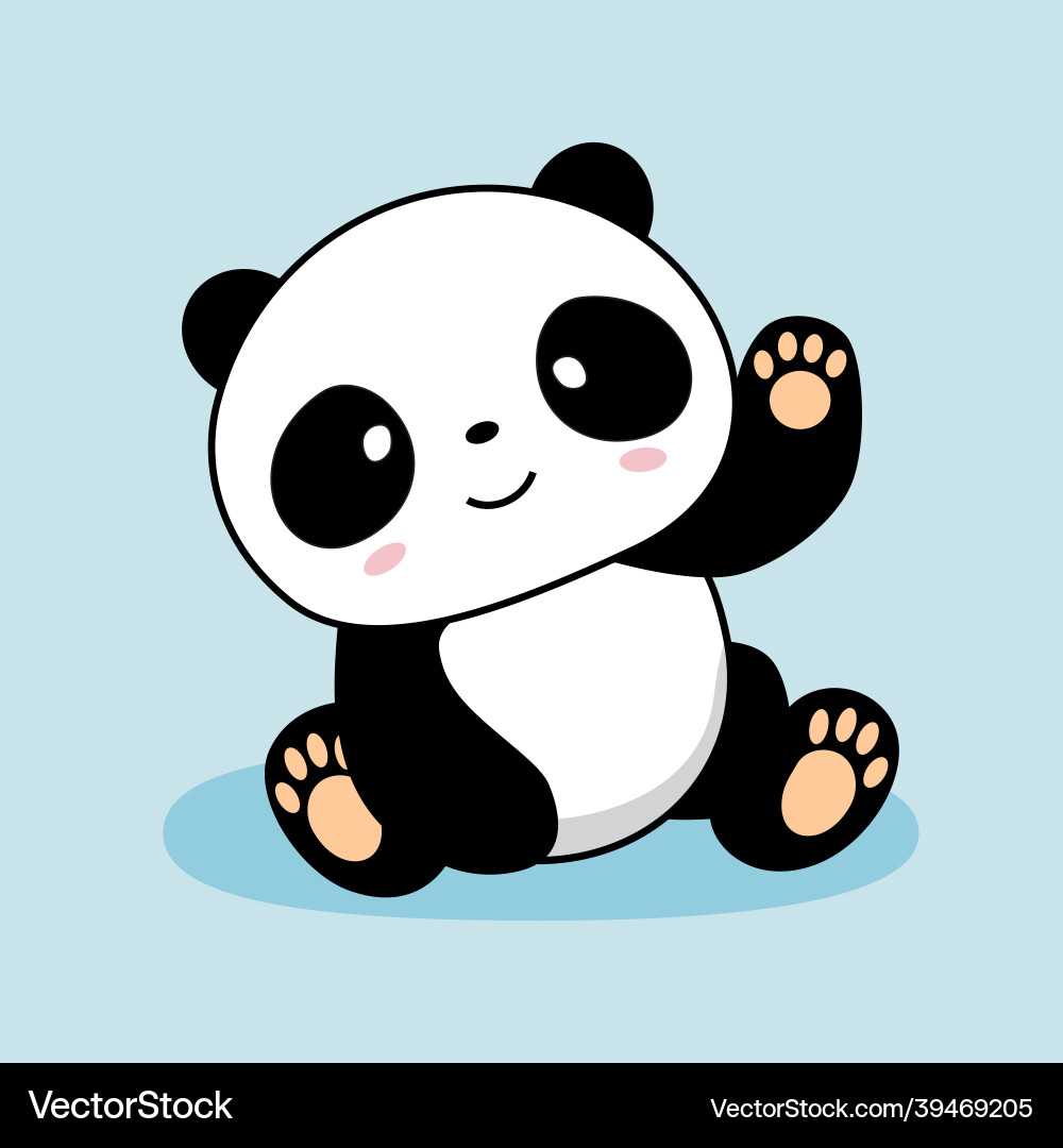 cute panda cartoon