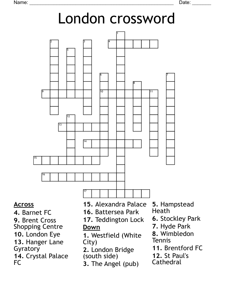 london rail hub crossword clue