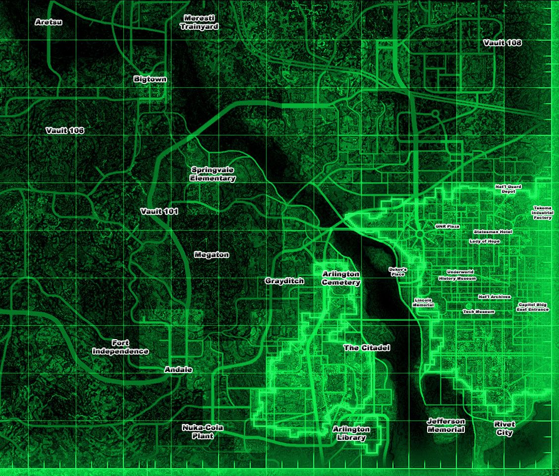 fallout three map